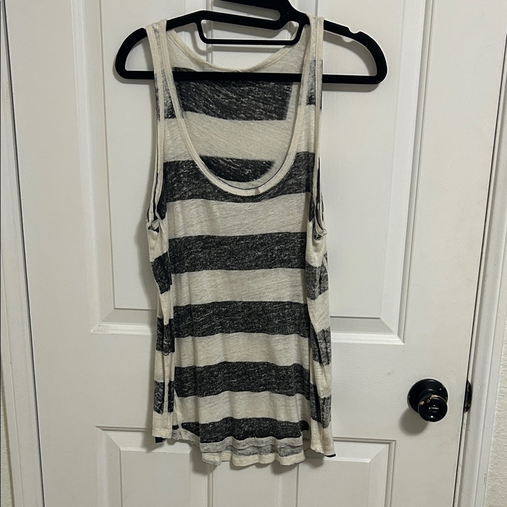 Zara Monochrome Striped Tank Top